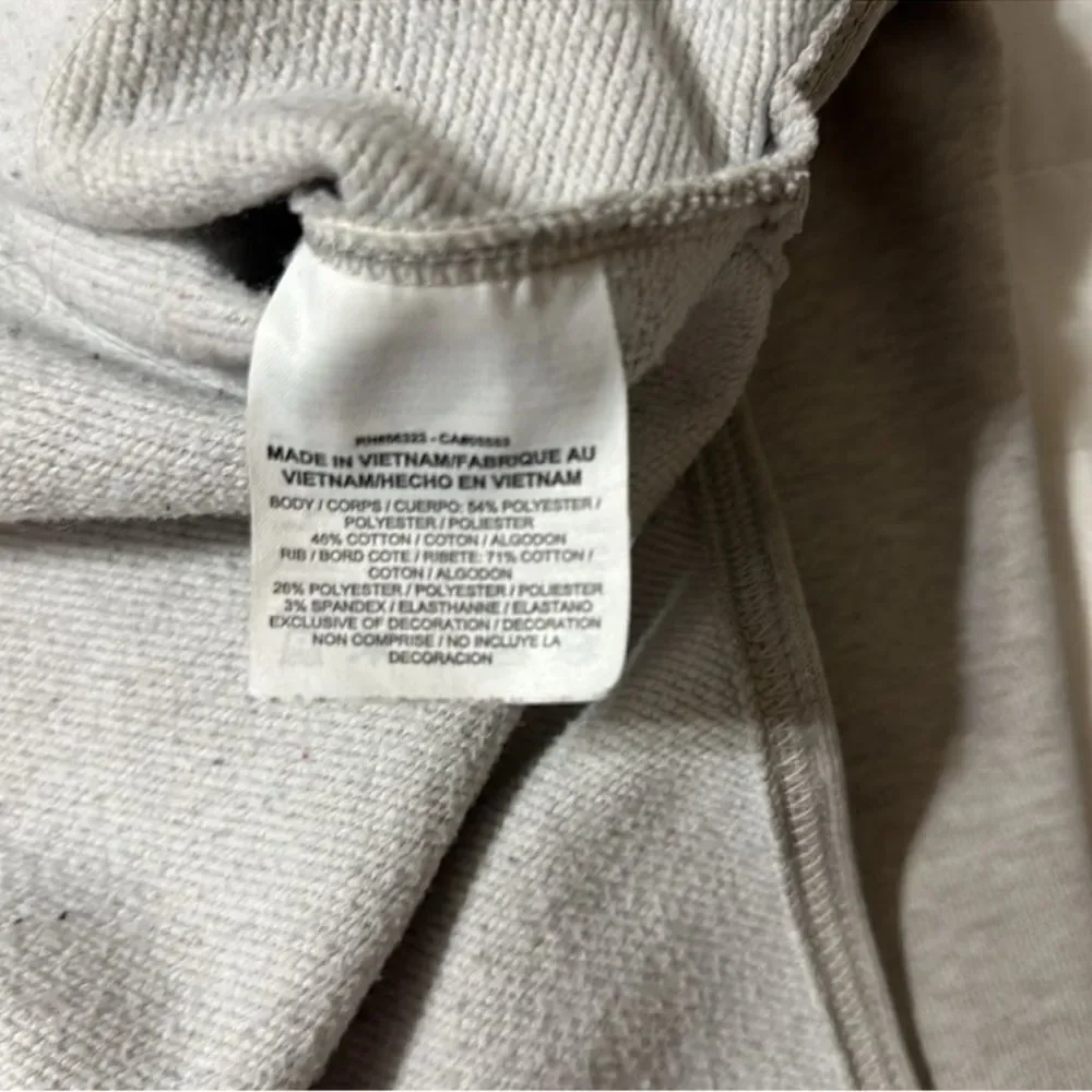 Nike S Silver Gray Oversized High Low Terrycloth Interior Pullover Sweatshirt